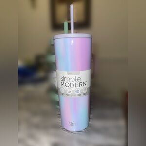 Simply Modern Stainless Steel Pastel 24oz Tumbler with Straw